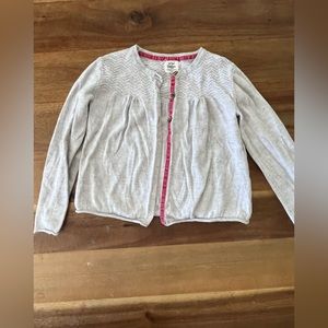 Mini Boden Girls Gray Cardigan, size 5-6